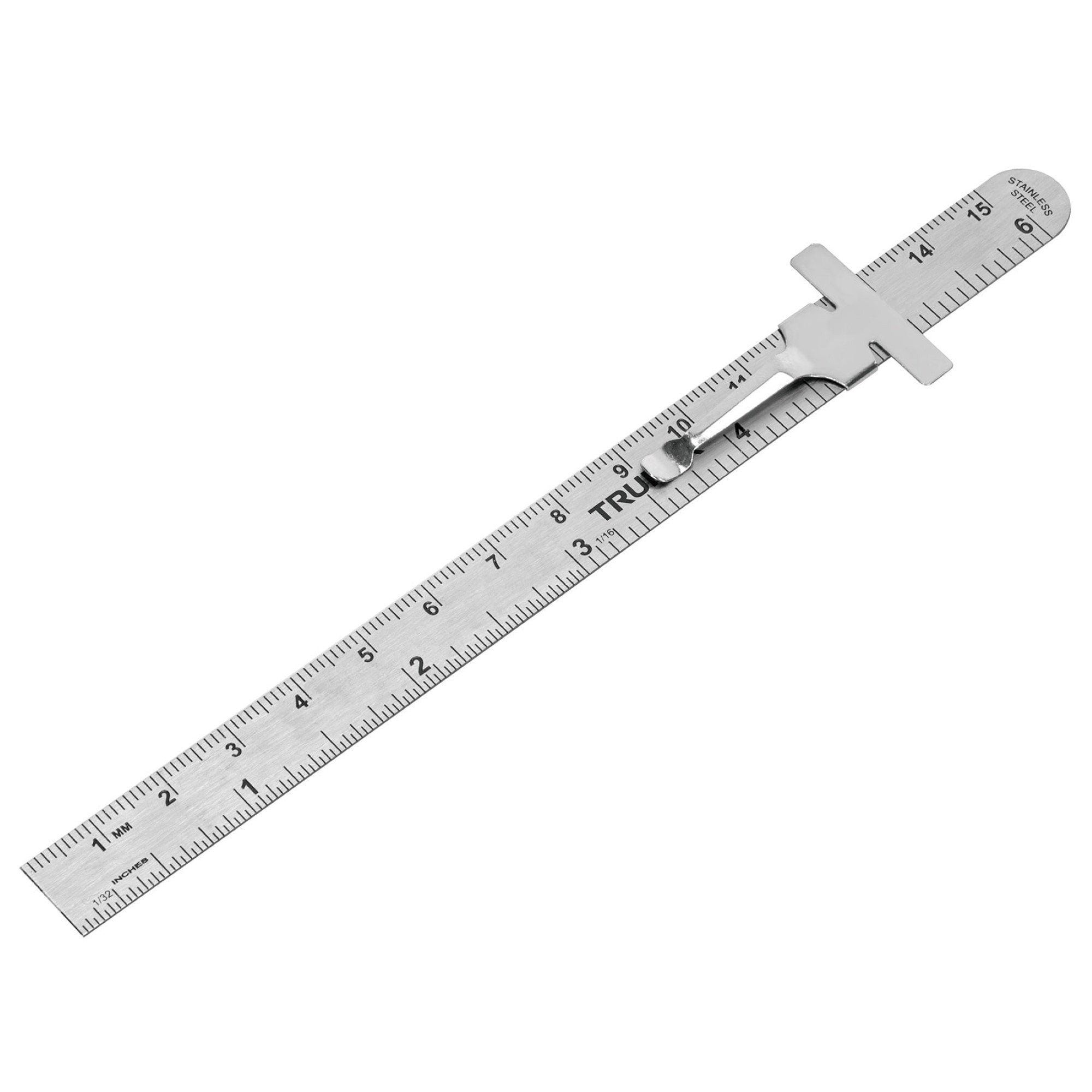 Regla En Acero Inoxidable 15 cm Con Tabla De Conversiones